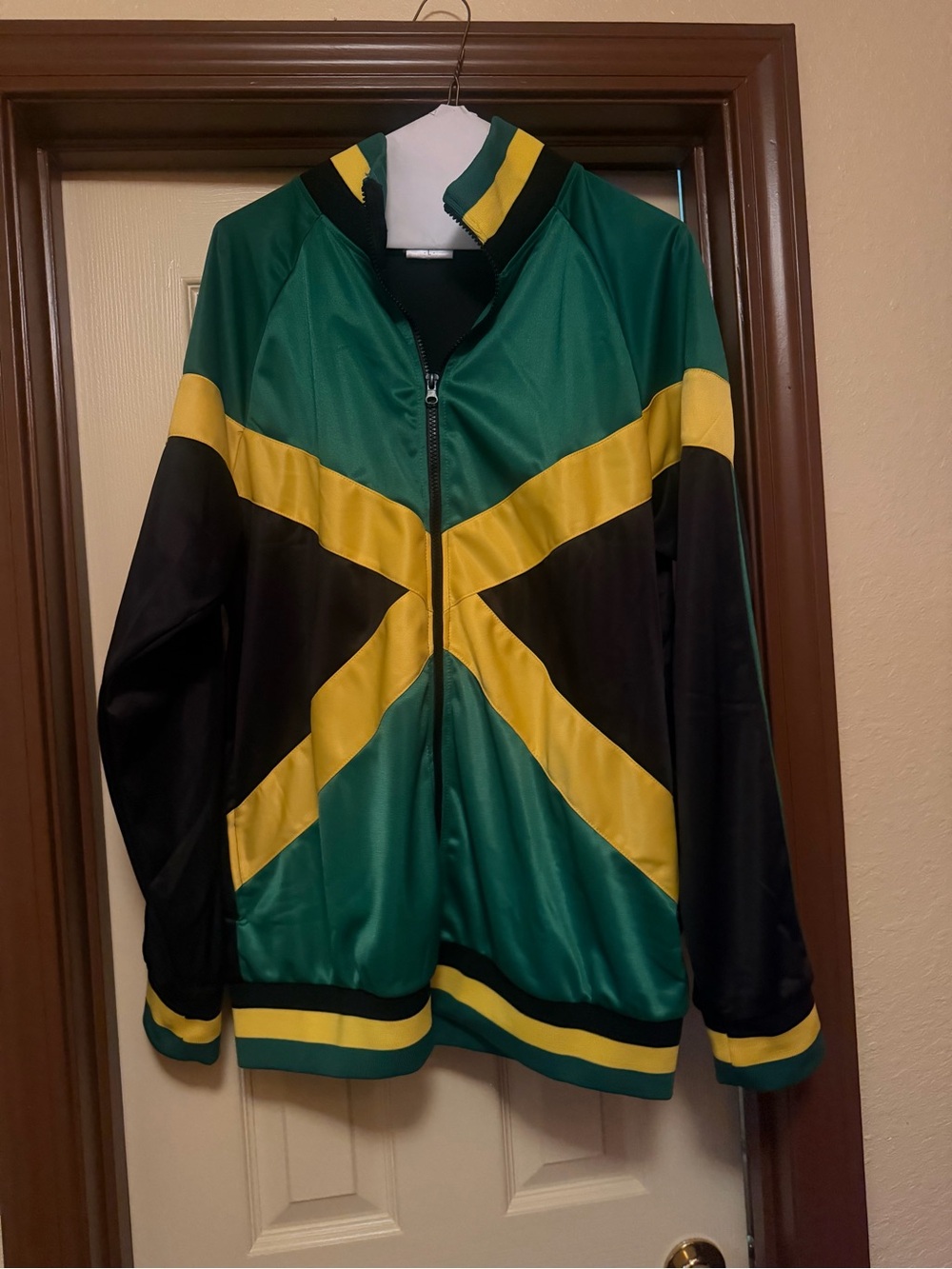 Jamaican Men's Track Jacket with Black Accents